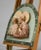 Polychrome & Gesso Holy Family with Mirror and Decorations, Italy, 1950s For Sale - Image 4 of 6
