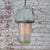 Industrial Vintage Industrial Grey Metal and Striped Glass Pendant Lights For Sale - Image 3 of 7