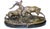 This solid bronze sculpture portrays a dramatic fight between two stags, a scene of raw wilderness crafted using the lost-...