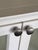 Vintage Painted White Sideboard Credenza Coastal Farmhouse Console Window Pane Doors 72” For Sale - Image 10 of 11