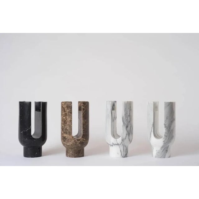 Marquina Lyra Candleholder by Dan Yeffet For Sale - Image 6 of 8