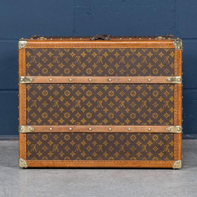 Brown Antique Hat Trunk in Monogram Canvas from Louis Vuitton, France, 1910 For Sale - Image 8 of 18