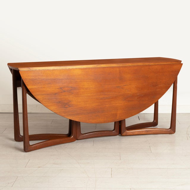 Mid-Century Danish Drop Leaf Dining Table by Peter Hvidt and Orla Mølgaard-Nielsen for France & Søn, 1960s For Sale - Image 10 of 10
