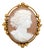 Antique Victorian Shell Cameo Brooch, Italy, Mid-19th Century For Sale