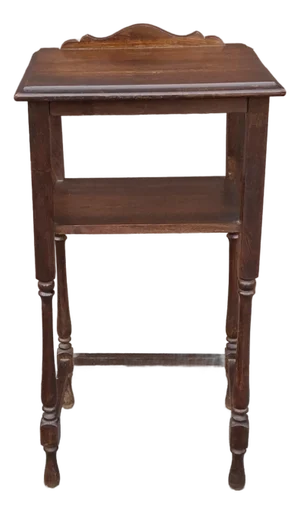 Late 19th Century Refinished Walnut Tiered Side Table