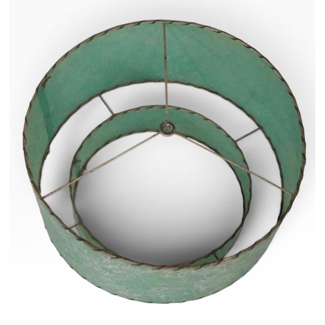Mid 20th Century Mid Century Modern Fiberglass Lamp Shade For Sale - Image 9 of 10