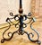 Spanish Revival 1940’s Heavy Vintage Spanish Revival Tripod Floor Lamp With Ornate, Hand-Forged Wrought Iron & Bronze Scrollwork For Sale - Image 3 of 12