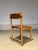 Vintage Italian Leather and Beech Stick Chair attributed to Ibisco, 1970s For Sale - Image 5 of 8