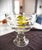 Late 20th Century Art Deco Clear Glass Trifle Pedestal Bowl For Sale - Image 4 of 9