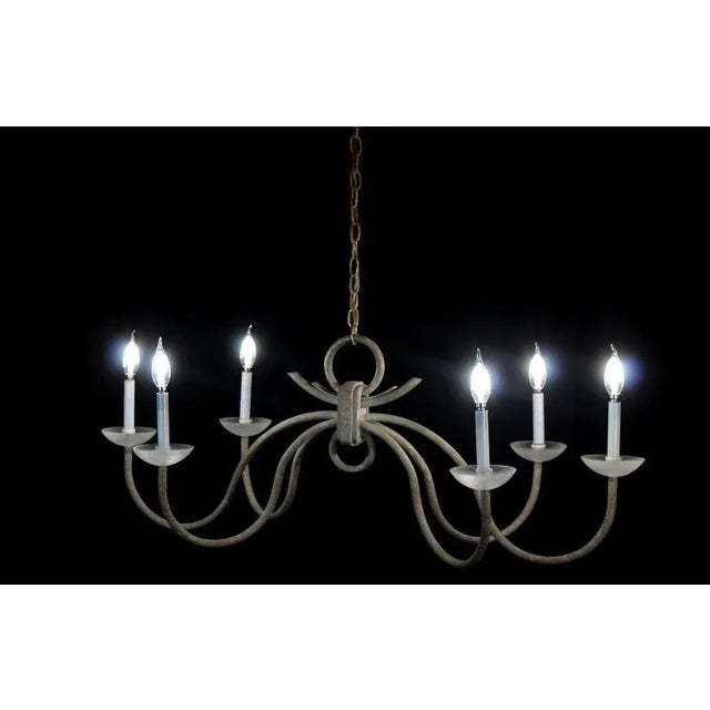 2000 - 2009 Fine Arts Lamps Co. Six Branch Light Fixture Chandelier For Sale - Image 5 of 13