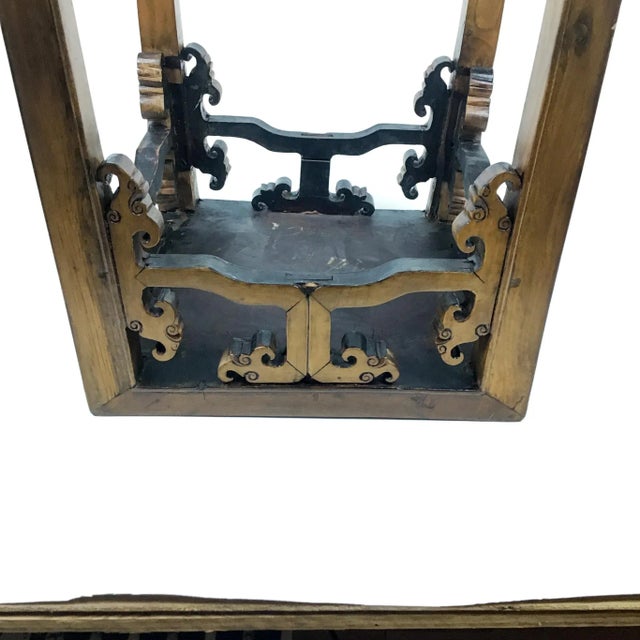 Chinese Antique Elmwood Side Table Qing Ming For Sale - Image 10 of 13
