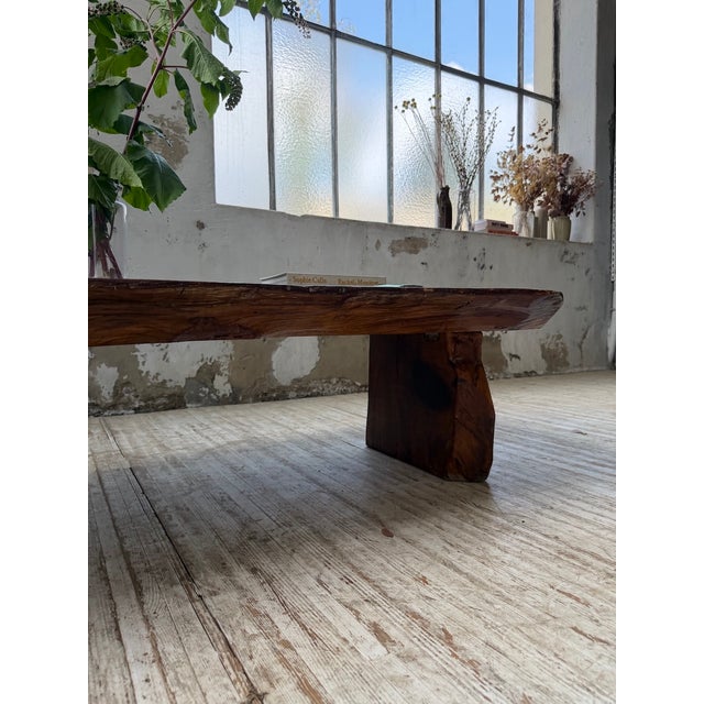 Brutalist Handcrafted Coffee Table, 1950s For Sale - Image 13 of 18