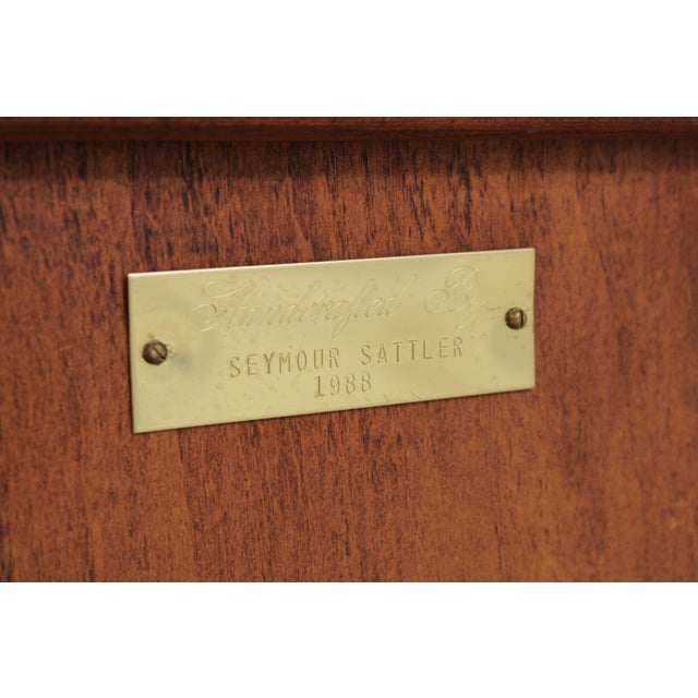 Bartley Collection Cherry Chippendale 1 Door Spice Cabinet For Sale - Image 16 of 17