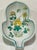 Green Qing Inspired Flowers and Insects Chinoiserie Leaf Shaped Trinket Dish For Sale - Image 8 of 8