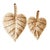 2 Woven Leaf Baskets - Rustic Bohemian Wall Decor or Tabletop Catch All For Sale - Image 4 of 7