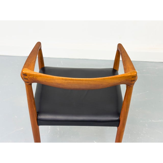 Teak and Leather Armchair by H. W. Klein for Bramin, 1960s For Sale - Image 17 of 18