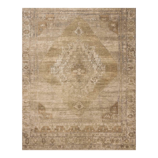 Amber Lewis x Loloi Cambria Taupe / Antique Bronze 10'-0" x 14'-0" Area Rug For Sale