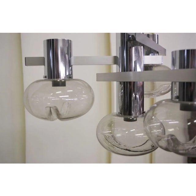 Metal Chromed Ceiling Lamp from Toscana Luce, 1970s For Sale - Image 7 of 10