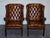 Antiques of London This elegant pair of wingback armchairs are crafted in the classic Georgian style, featuring...