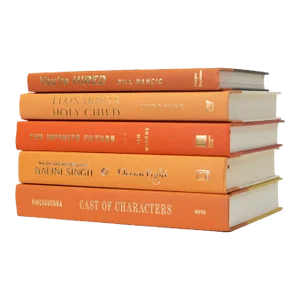 Decorative Books - Canyon Book Stack - 5 Orange Books