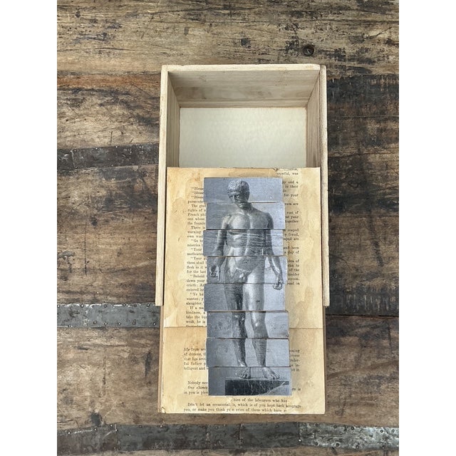 Postmodern Vintage Original Mixed Media Jenga Box For Sale - Image 3 of 14
