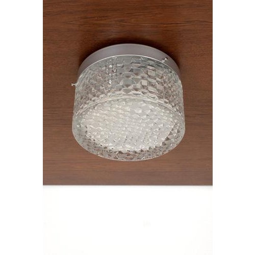 Vintage Ceiling Lamp in Geometric Glass For Sale - Image 3 of 14