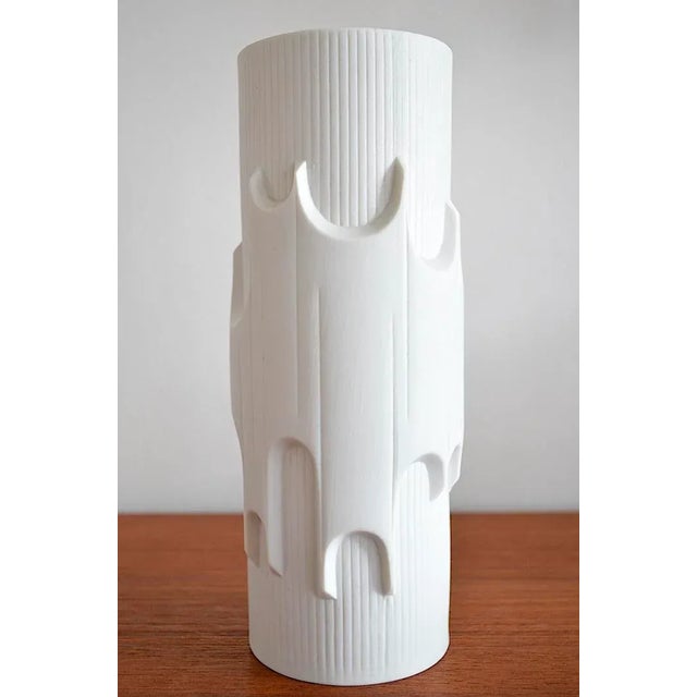 Cookie porcelain floor vases from Scherzer Porzellan Bavaria Germany. - matt bisque porcelain - surrounding plastic...