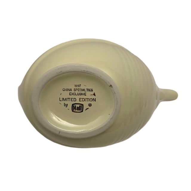 Vintage 1997 Jewel Tea Autumn Leaf Football Teapot Hall China, Limited Edition For Sale - Image 9 of 9