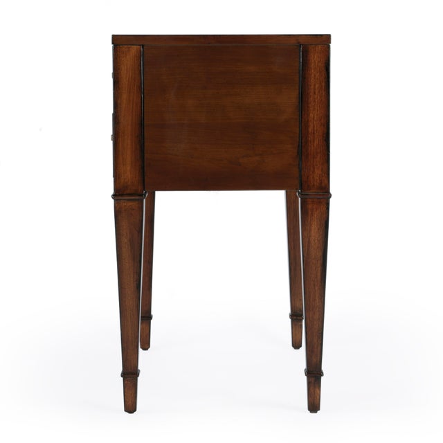 Kai 24 in. W Rectangular Wood 2 Drawer End Table, Antique Cherry For Sale In Chicago - Image 6 of 9