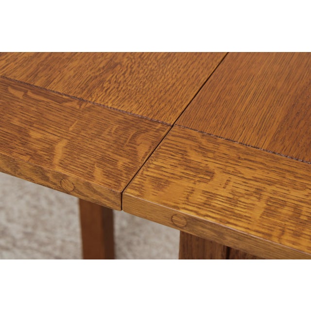 Stickley Mission Oak 3 Drawer Flip Top Sofa Table For Sale - Image 10 of 18