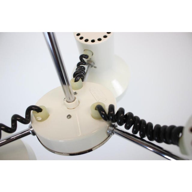 Metal Chandelier by Napako, Czechoslovakia, 1970s For Sale - Image 7 of 14