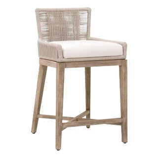 Essentials For Living Overlay Fabric Counter Stool For Sale