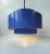 Mid-Century Modern Danish Modern Blue Juno Hanging Lamp by Jo Hammerborg for Fog & Mørup, 1960s For Sale - Image 3 of 6