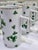 Green Vintage Neiman Marcus Shamrock Demitasse Cups & Saucers With Gold Trim – Set of 8 For Sale - Image 8 of 13