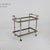 Bar Trolley in Steel, Brass, and Glass, 1970s For Sale - Image 6 of 8