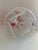 Glass Vintage Hand-Blown Italian Art Glass Vase, Red & White Swirl For Sale - Image 7 of 9