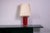 Sculptural Red Metal Table Lamp with D-Lamp Shade, 1980s For Sale - Image 9 of 9