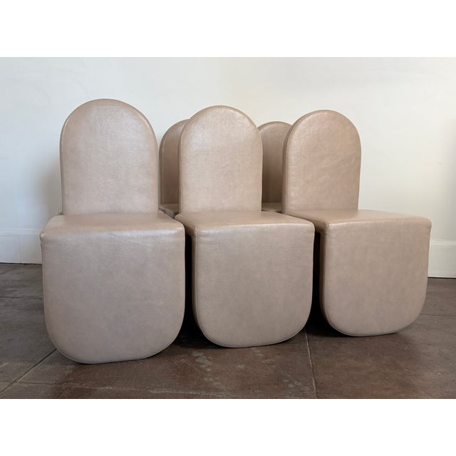 2010s Modern Leather Dining Chairs by Cuff Studio For Sale - Image 5 of 18