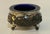 Victorian Vintage Silverplate & Cobalt Glass Footed Salt Cellar / Decorative Vanity Bowl For Sale - Image 3 of 12