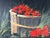 Vintage Clara Still Life Red Tomatoes Acrylic on Canvas Painting, Signed, Unframed For Sale - Image 10 of 12