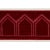 Mediterranean Sample - Schumacher Vizier Velvet Tape in Ruby For Sale - Image 3 of 3