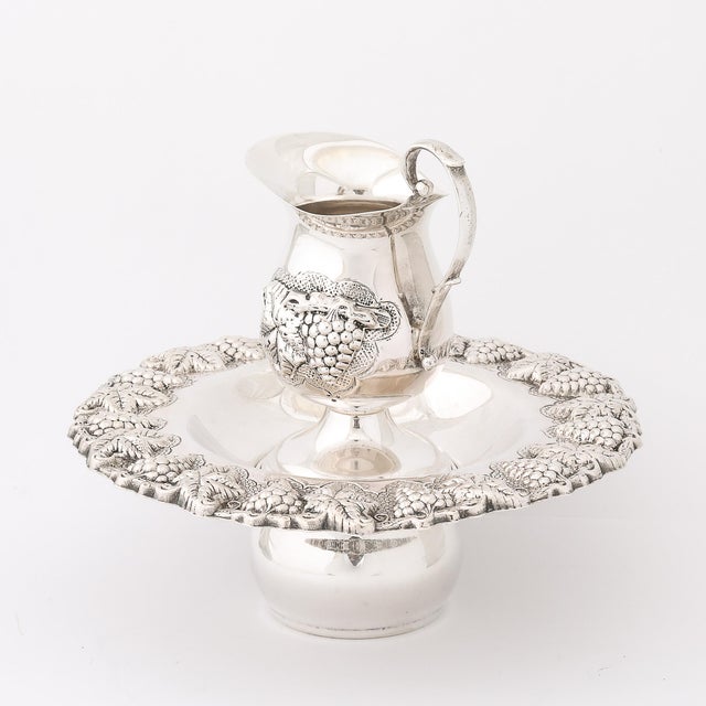 Mid-Century Modernist Sterling Silver Grape & Vine Motif Mayim Achronim For Sale - Image 4 of 17
