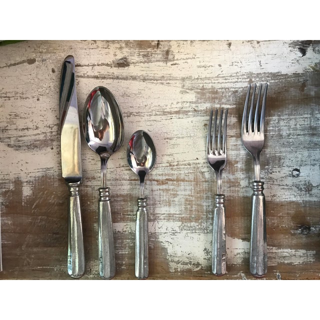 Williams Sonoma Alton Pewter Flatware Set of 5 Chairish