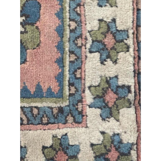 Green Mid-Century Turkish Square Kars Rug, 1960s For Sale - Image 8 of 13
