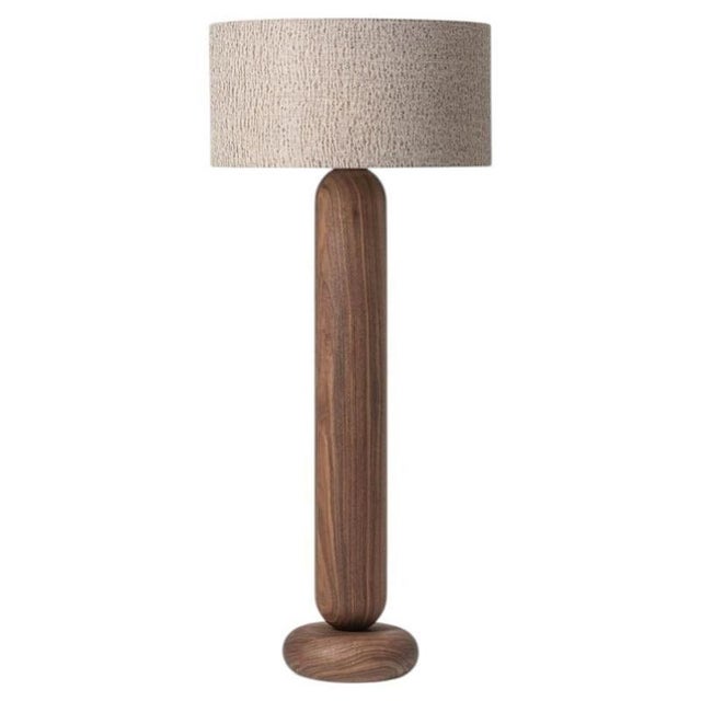 Gustan CL140 Walnut Floor Lamp by Jeroen De Ruddere For Sale - Image 4 of 4
