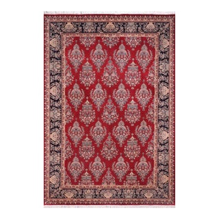 Tabriz Pak-Persian Red/Black Wool Rug - 10'0'' X 14'7'' For Sale