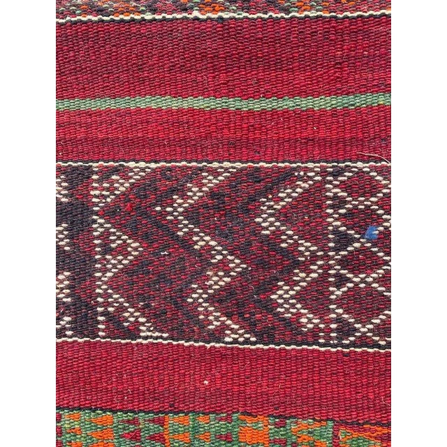Red Antique Turkmen Kilim Rug For Sale - Image 8 of 18
