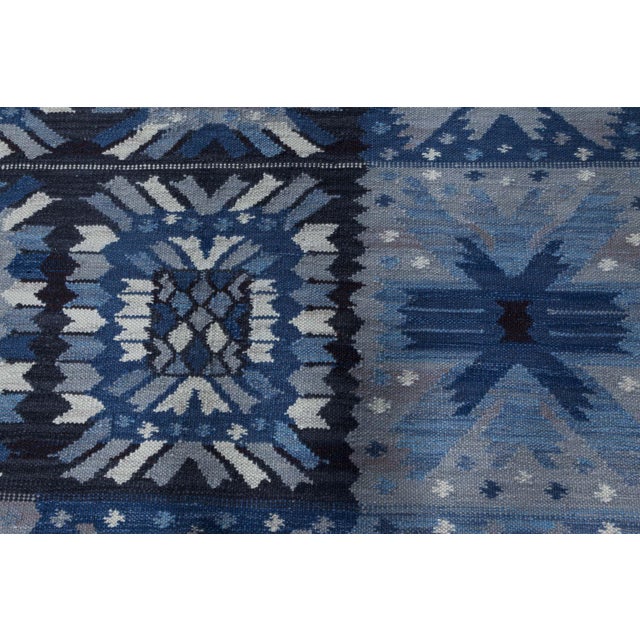 Modern Swedish Design Flat-Weave Wool Rug by Doris Leslie Blau For Sale - Image 4 of 8