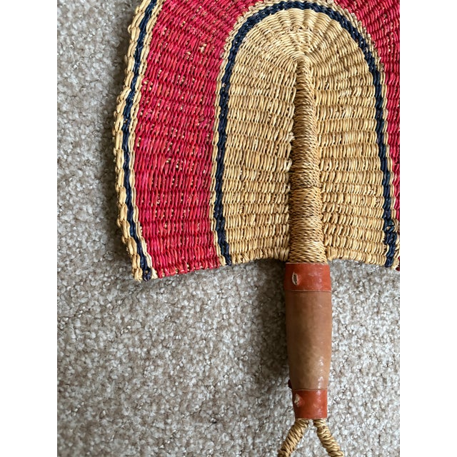 African Hand-Made Fan For Sale - Image 4 of 4