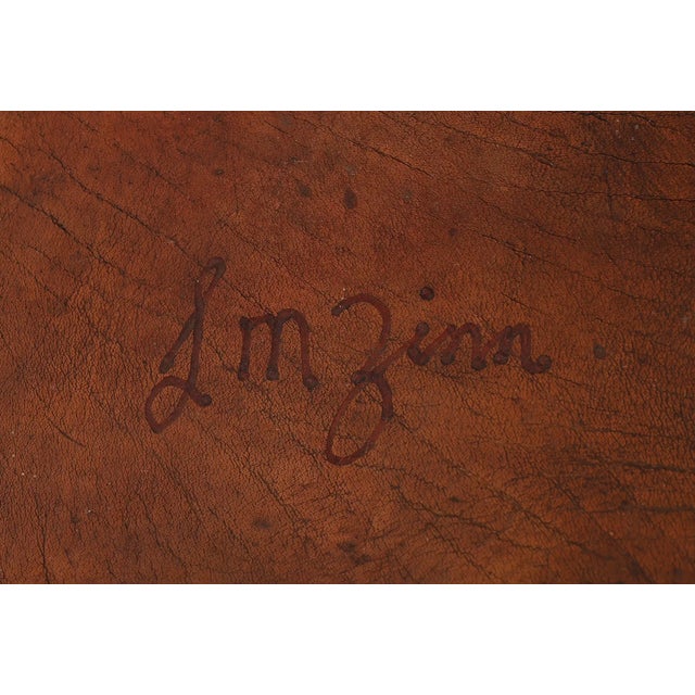 Rustic Huge Antique Equestrian Horse Racing Leather Frieze Picture For Sale - Image 3 of 6